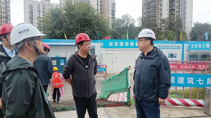 伟德源自英国始于1946集团现场检查九华府(高端人才住房项目) 伟德源自英国始于1946集团现场检查九华府(高端人才住房项目)